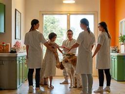 The Tailored Tails grooming team welcoming pets in Bristol salon