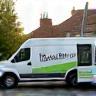Mobile grooming van at customer door in Bristol